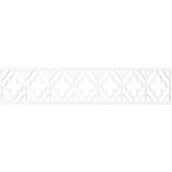 Ekena Millwork Hazelton Fretwork 0.375 in. D x 46.75 in. W x 10 in. L PVC Panel Moulding