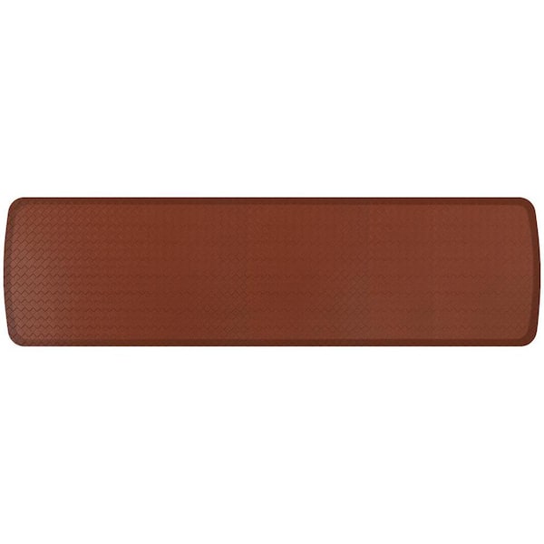 GelPro Elite Anti-Fatigue Kitchen Comfort Mat 20x48 inch Basketweave Chestnut, Brown