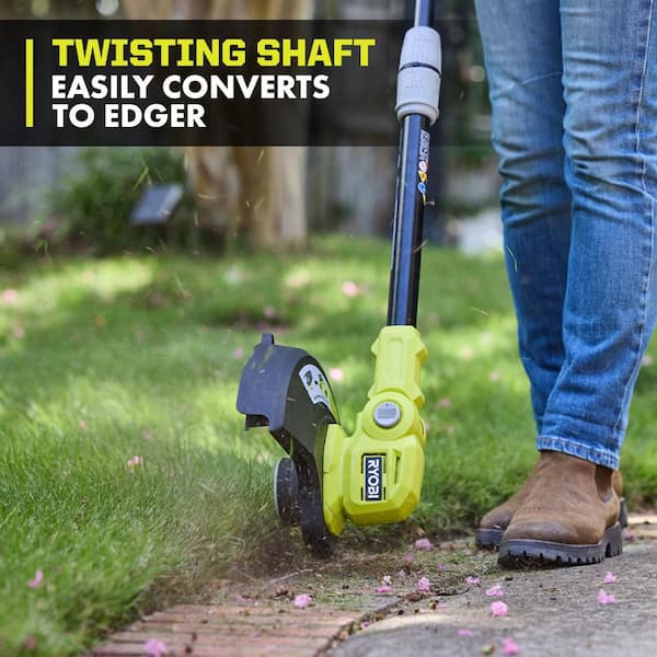 RYOBI ONE+ 18V 12 in. Cordless Battery 3-in-1 Mower, String