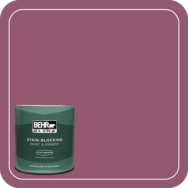 BEHR ULTRA 1 qt. Home Decorators Collection #HDC-AC-28A Carnation Festival Extra Durable Semi-Gloss Enamel Interior Paint & Primer