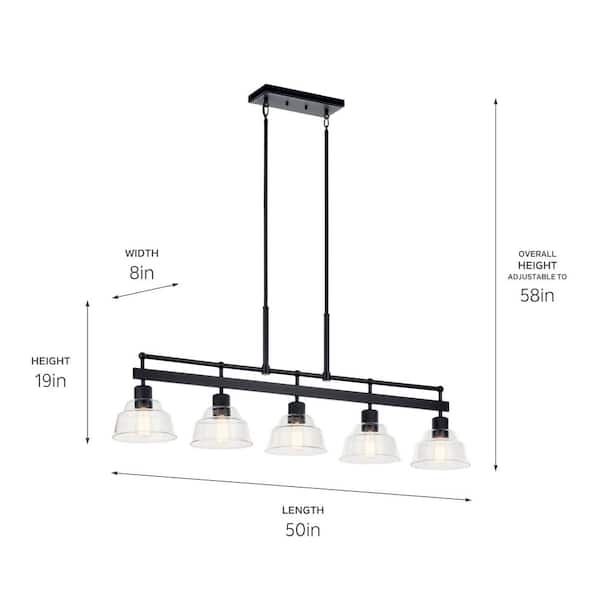 Kichler Eastmont 5-Light Black Vintage Chandelier