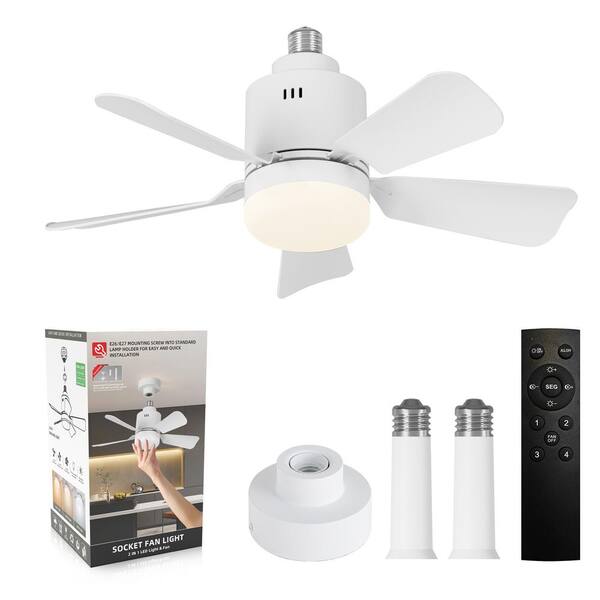 Lights Bulb Ceiling Fan With Bluetooth Speaker And Remote RGB Music