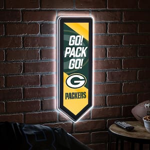 Green Bay Packers Pennant 9 in. x 23 in. Plug-in LED Lighted Sign