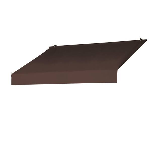 Awnings in a Box 6 ft. Designer Fixed Awning Replacement Cover in Cocoa