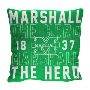 NCAA Marshall Stacked Pillow