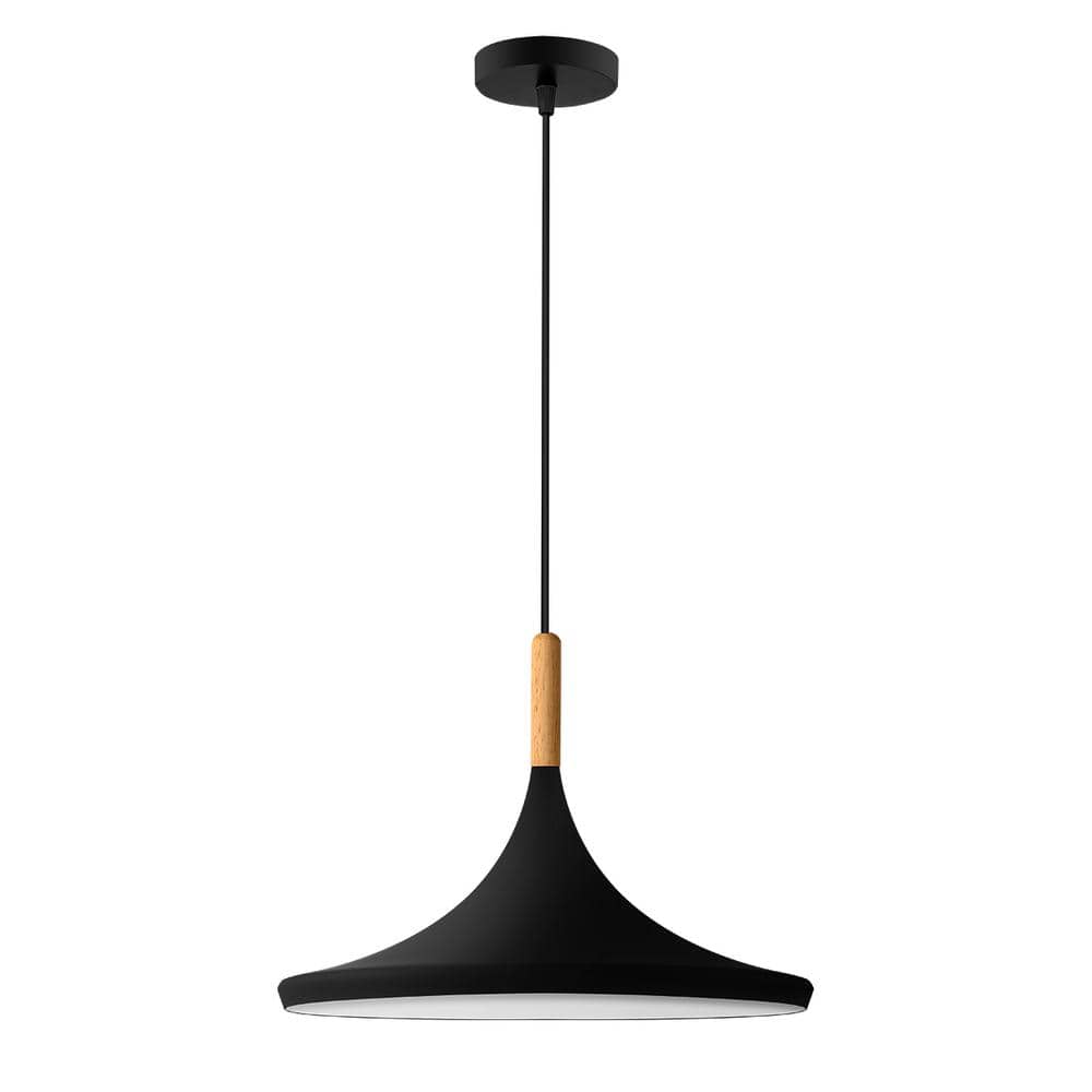 1-Light Black Shaded Pendant Hanging Light with Metal Shade price history on PriceWatchPro