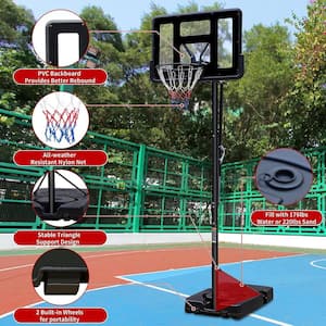 T-Goals Advanced Edition 7.5 ft. to 10 ft. Height Adjustable Portable Basketball Hoop Exclusive for Basketball Events