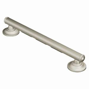 Home Care Designer Elegance 24 in. x 1-1/4 in. Concealed Screw Grab Bar with SecureMount in Brushed Nickel