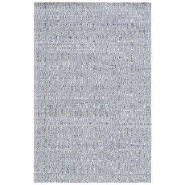 SAFAVIEH Martha Stewart Blue/Ivory 8 ft. x 10 ft. Monochrome Diamond Area Rug