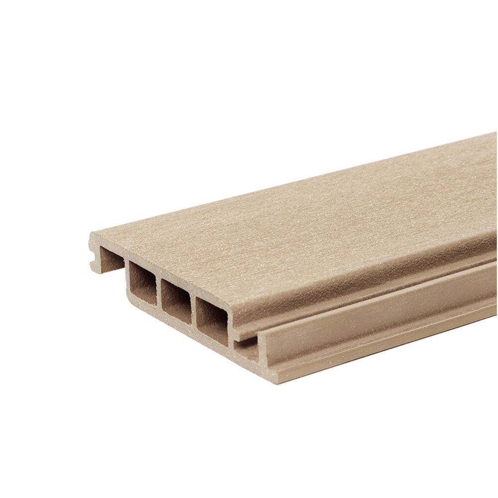 Water-Shedding 5.25 in. Cool Sand Composite Deck Board Sample price history on PriceWatchPro