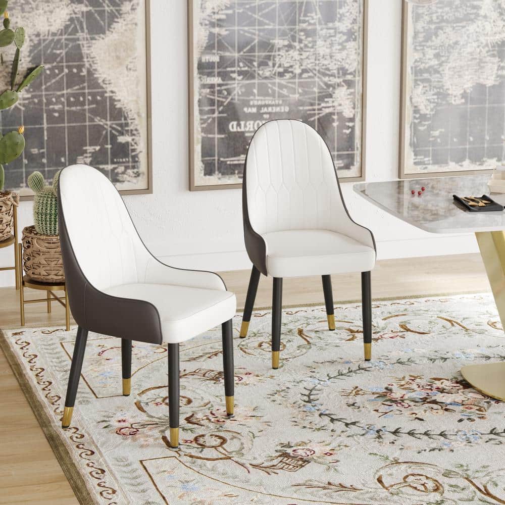 Expertly Crafted Leather Dining Room Chairs Elegant and Extremely  Comfortable for Long Sitting 