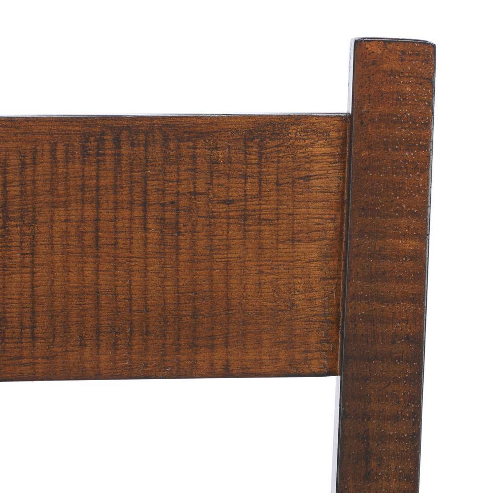 Rustic Café Finish Classic Splat Back Dining Chair Set of 2
