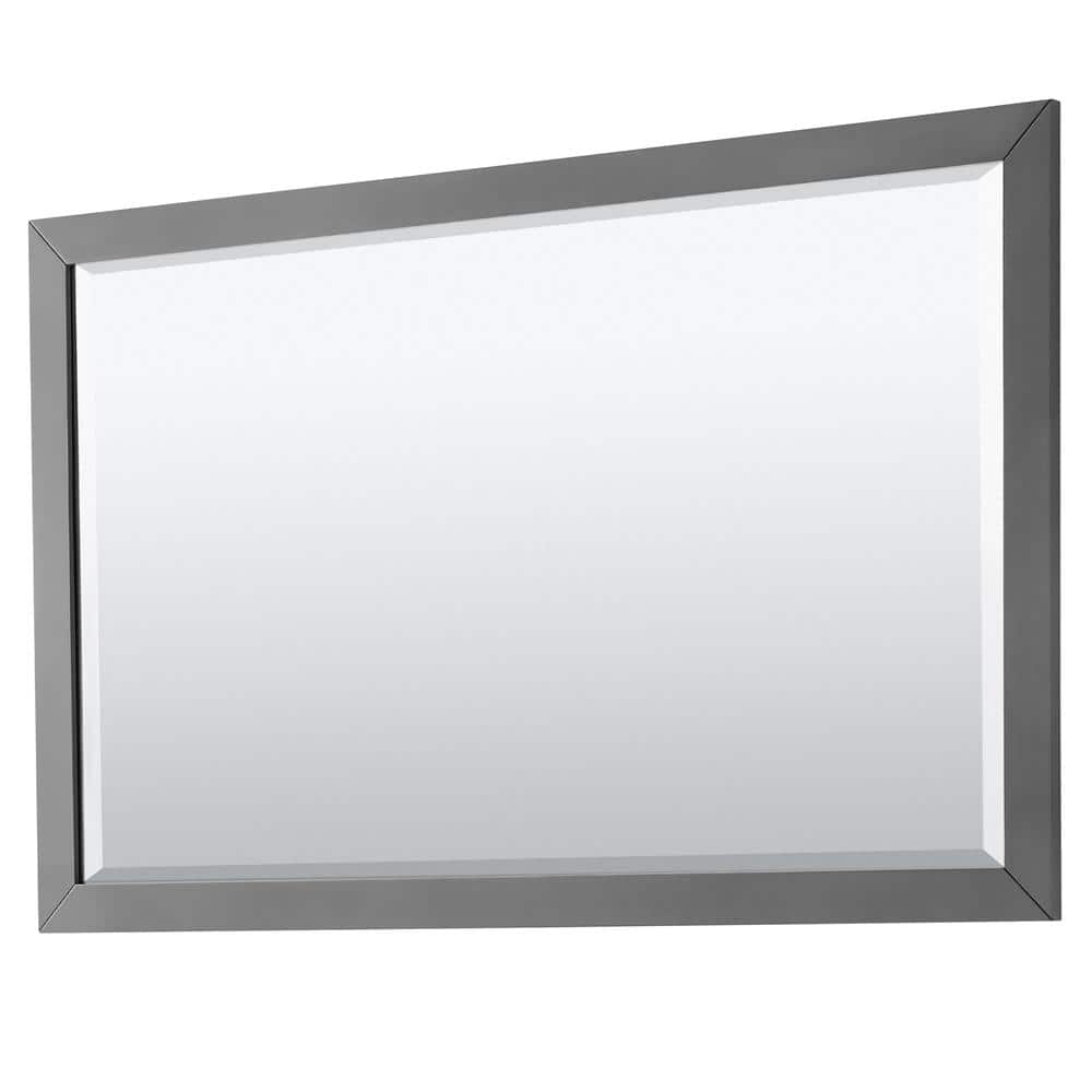 Daria 60'' Dark Gray Single Bathroom Vanity with Marble Top and Mirror