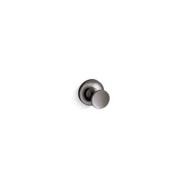 KOHLER Purist Knob Robe Hook In Vibrant Titanium 14443 TT The Home Depot   Vibrant Titanium Kohler Towel Hooks 14443 Tt 64 600 