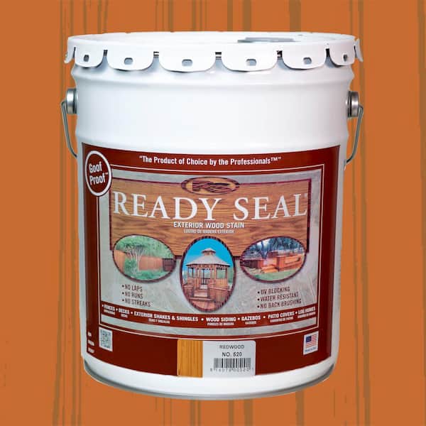 Ready Seal 5 gal. Redwood Exterior Wood Stain and Sealer