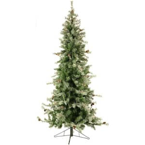 9-ft. Pre-Lit Buffalo Fir Green Slim Artificial Artificial Christmas Tree, Smart Lights