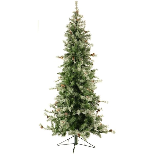 Fraser Hill Farm 9-ft. Pre-Lit Buffalo Fir Green Slim Artificial Artificial Christmas Tree, Smart Lights