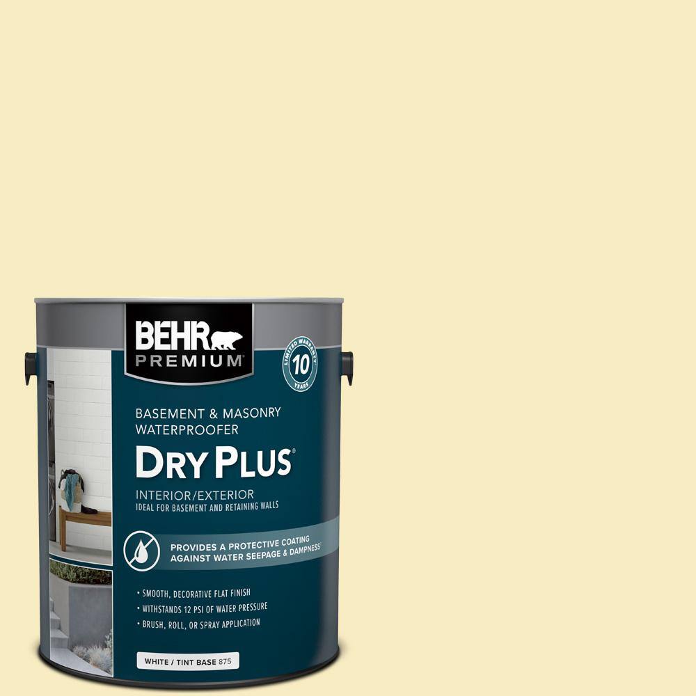 1 gal. #BW-11 Early Sunrise Flat Interior/Exterior Dry Plus Basement & Maso