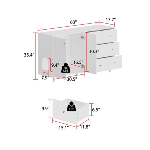 from cat st　10冊 FUFU&GAGA Cat House Storage Cabinet Side Table with 6-Drawer