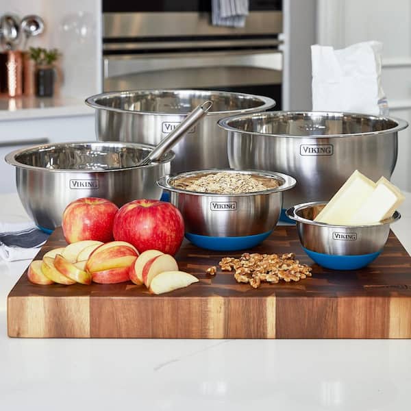 Viking Stainless Steel 10piece Mixing Bowl Set with Lids and