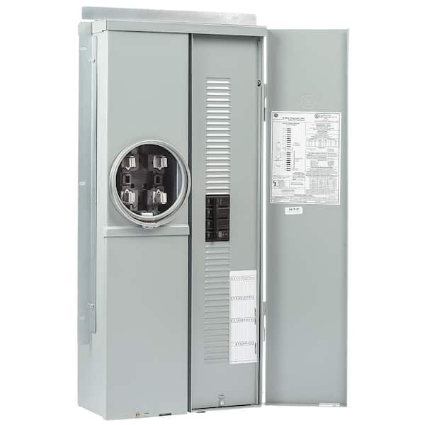 Outdoor 200 Amp 20-Space 40-Circuit Main Brkr Ring Semi Flush Mt Overhead/Undergrnd Mtr Sockt Load Center (TSMQ2020CFCU)