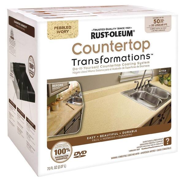 Rust-Oleum Transformations Large Pebbled Ivory Countertop Kit (Covers 50 sq. ft.)-DISCONTINUED