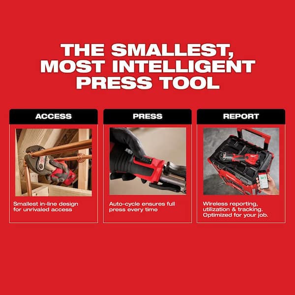 Milwaukee M12 12-Volt Lithium-Ion FORCE LOGIC Press Tool Kit w