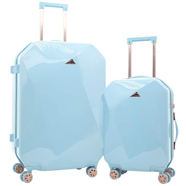 2-Piece Octagon Fashion Vertical Rolling Luggage Set with TSA Lock