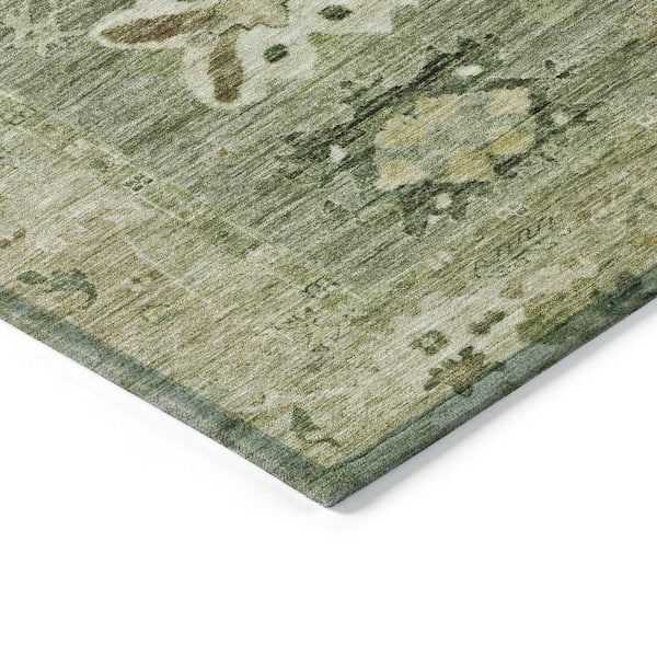 Chantille Machine Washable Indoor/Outdoor Abstract ACN2025 Sage 9 ft. x 12 ft. Area Rug