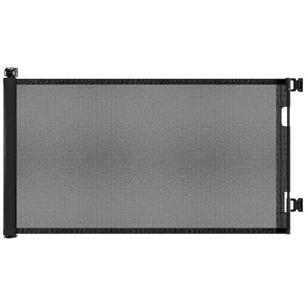 Avex Black 33 in. H x 120 in. W Retractable Mesh Dog Gate for Doorways