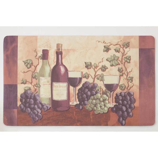 Chef Gear Cabernet 24 in. x 36 in. Anti-Fatigue Gelness Kitchen Mat