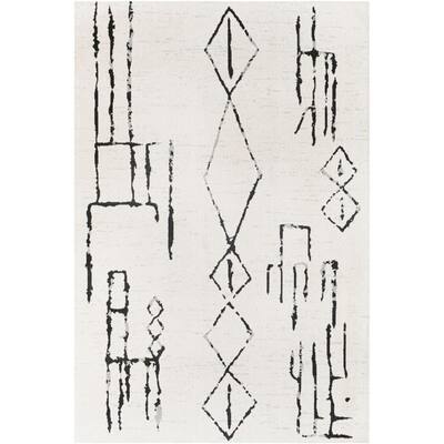 Artistic Weavers Aliza Black/White 9 ft. x 12 ft. Indoor Machine-Washable Area Rug