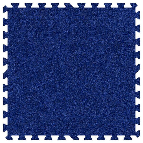 Groovy Mats Royal Blue 24 in. x 24 in. Comfortable Carpet Mat (100 sq. ft. / Case)