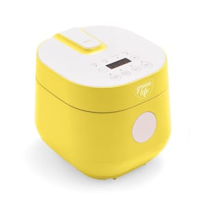 "Go Grains" 4-Cup Yellow Electric Grains and Rice Cooker