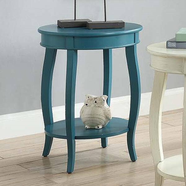Acme Furniture Aberta Teal Storage Side Table 82790 - The Acme Furniture Aberta Teal Storage Side Table 82790 - The