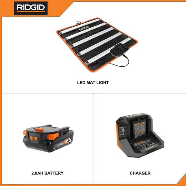 ridgid 18v mat light