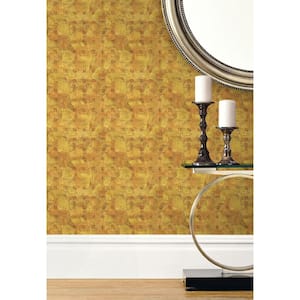 Tile Orange Paper Non-Pasted Strippable Wallpaper Roll (Cover 56.05 sq. ft.)