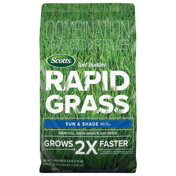Scotts Turf Builder Rapid Grass 16 lbs. Sun and Shade Grass Seed-18216