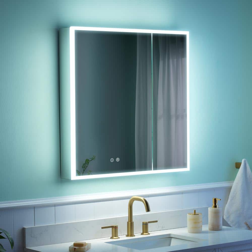 WELLFOR 30 in. W x 30 in. H Rectangular Aluminum Recessed/Surface