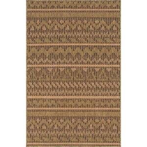 Light Brown 3 ft. 3 in. x 5 ft. 1 in. Outdoor Modern Southwestern Area Rug
