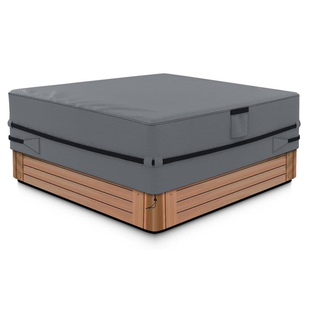 Waterproof Polyester Square Hot Tub Cover ，Gray price history on PriceWatchPro