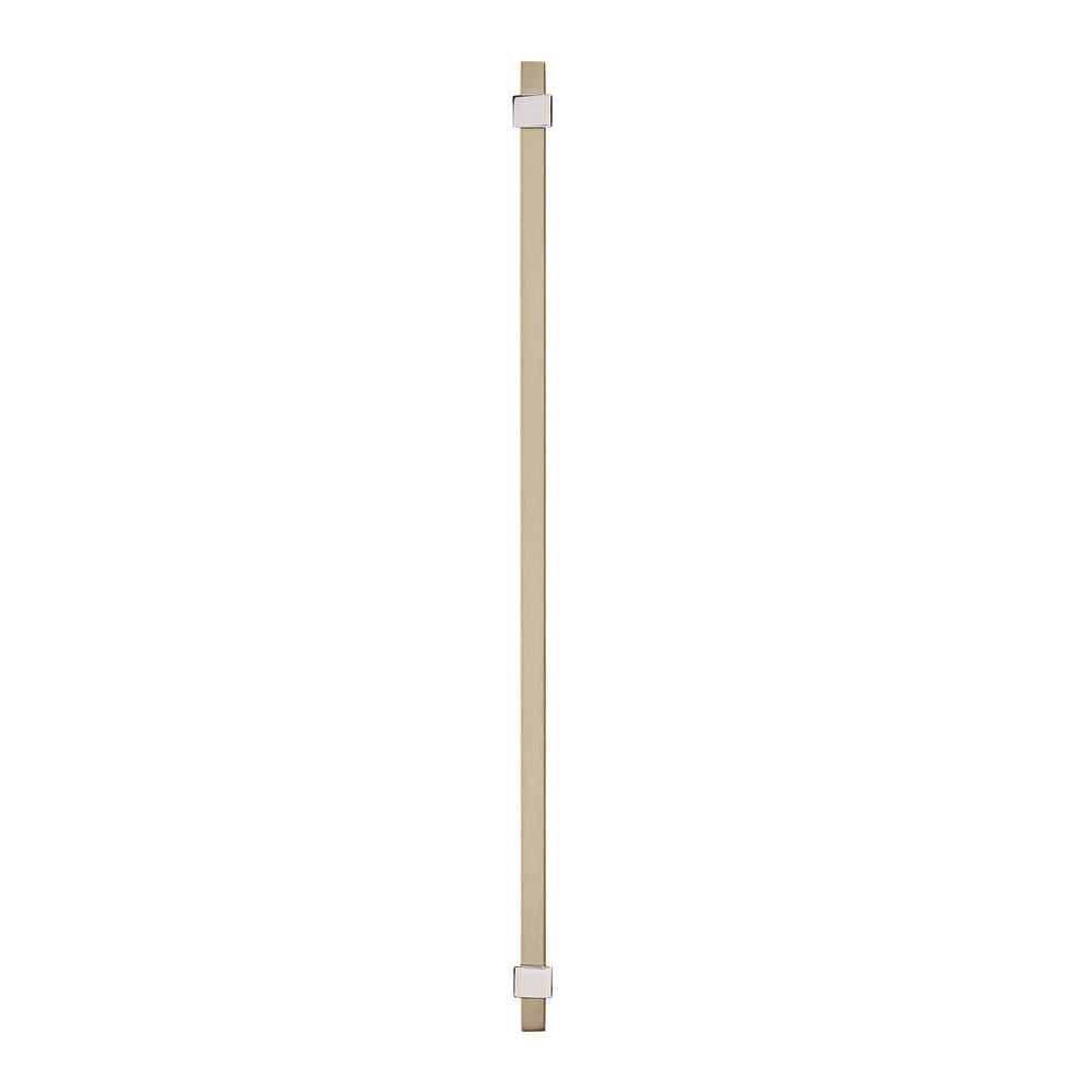 Mulino 11.25" Silver Champagne and Polished Chrome Cabinet Bar Pull