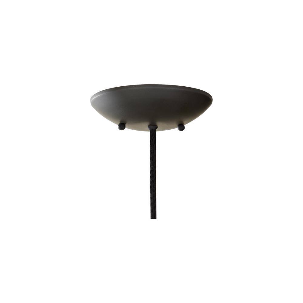 Beso Dark Bronze Steel Pendant Light with Crystal Accent