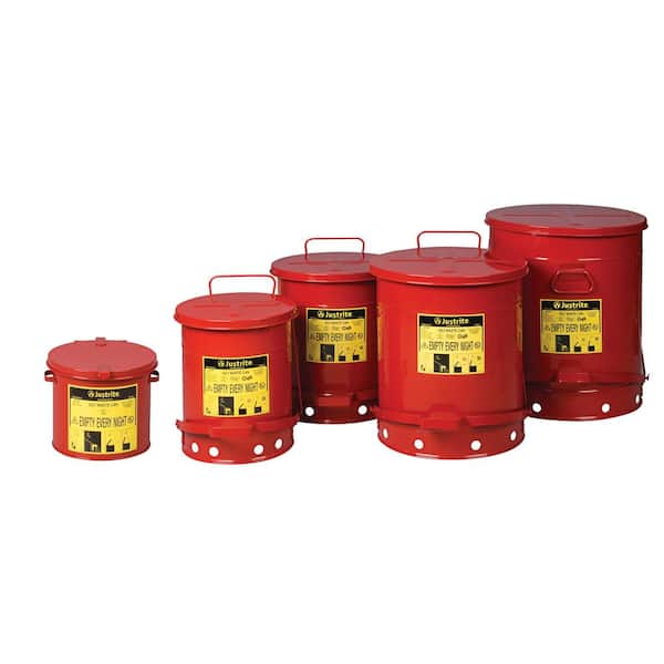 Oily Rag Safety Can Justrite 21 Gallon Self-Closing Oil Waste Can ...