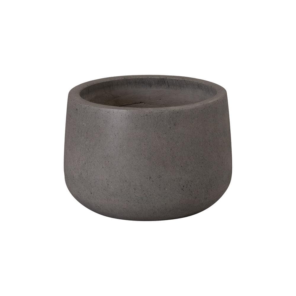 15 in. L x 10.5 in. H Gray Terrazzo Round Planter price history on PriceWatchPro