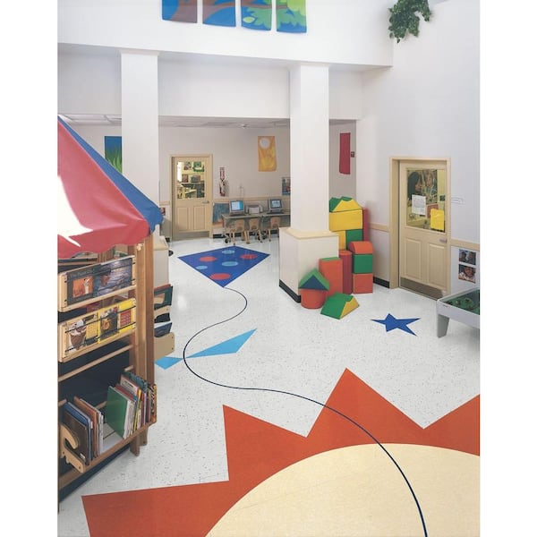 Imperial Texture VCT 12 in. x 12 in. Buttercream Yellow Standard Excelon Commercial Vinyl Tile (45 sq. ft. / case)
