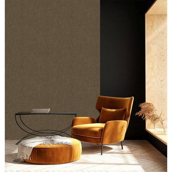Walls Republic Metallic Bronze Scratched Fabric Print Non-Woven