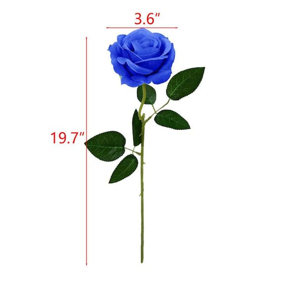 Blue Rose Artificial Flower, 10-Pack L09G2TC429 - The Home Depot