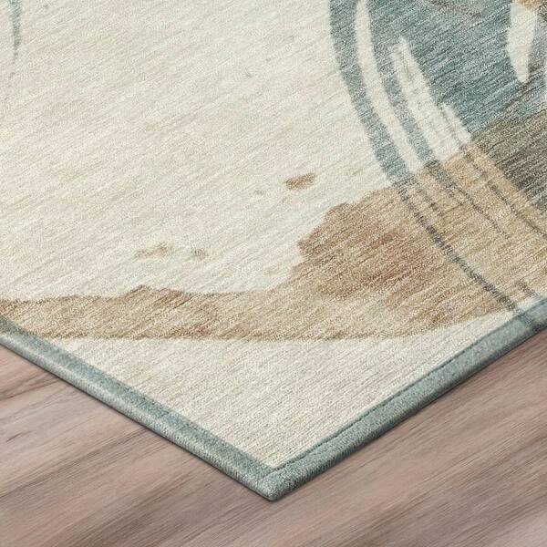 Chantille Machine Washable Indoor/Outdoor Abstract ACN3013 Linen 10 ft. x 14 ft. Area Rug