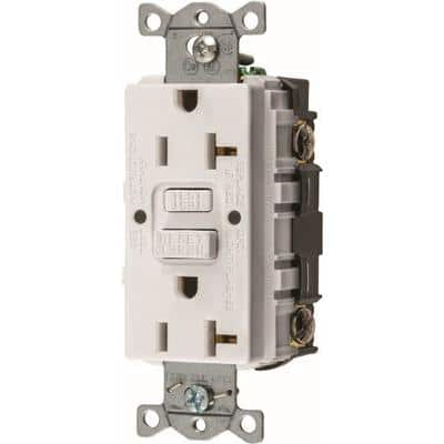 UPC 883778122156 product image for 20 Amp 125-Volt NEMA 5-20R Autoguard Commercial Standard GFCI Receptacle, White | upcitemdb.com